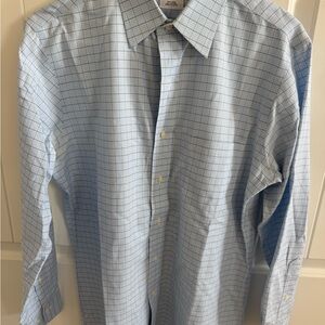 Brooks Brothers Blue Checkered Dress Shirt